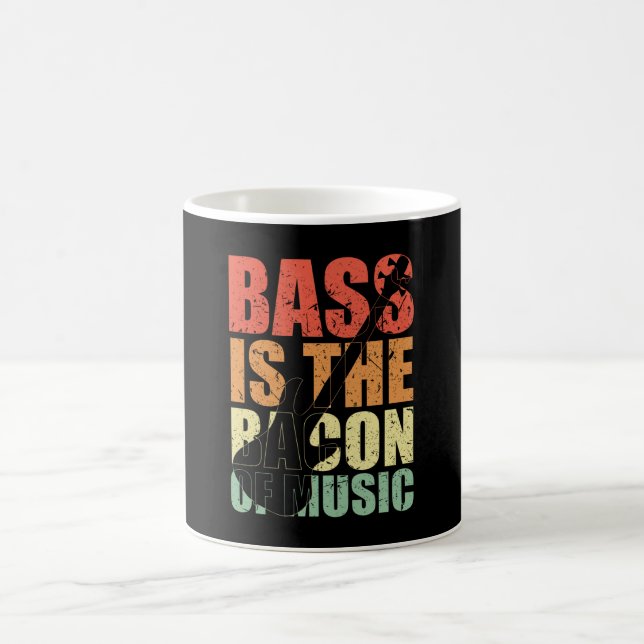 Bass Player BASS IS THE BACON OF MUSIC Bass Player Coffee Mug (Center)