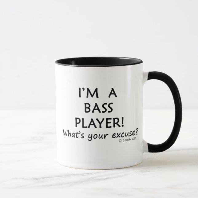 Bass Player Excuse Mug (Right)