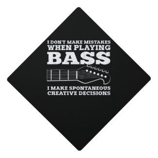 Bass Player Graduation Cap Topper
