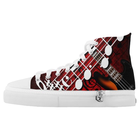 Bass Player High-Top Sneakers (Left Shoe Outside)