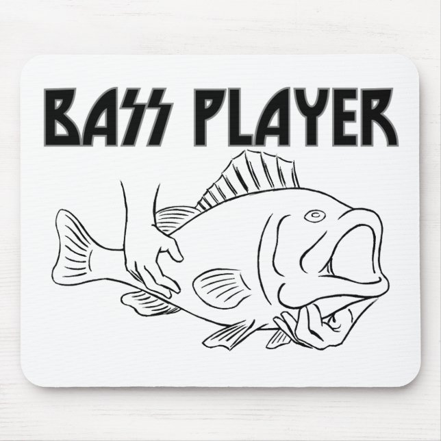 Bass Player Mouse Pad (Front)