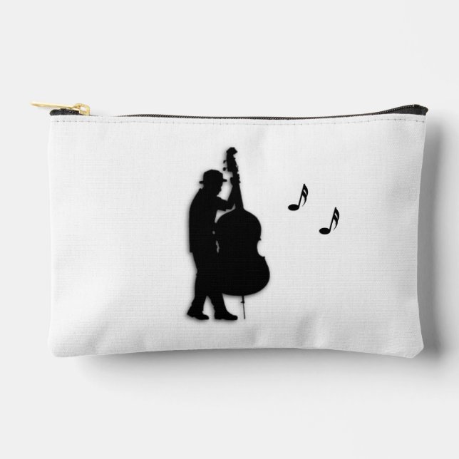 Bass Player Musician  Accessory Pouch (Front)