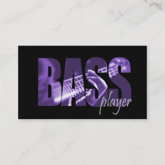 Bass Player Musician Business Card
