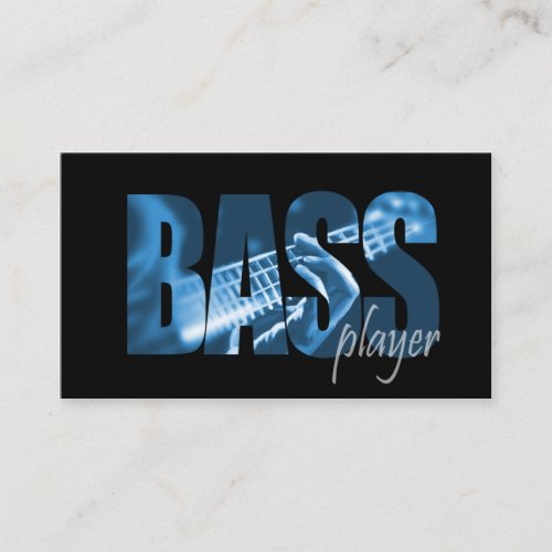 Bass Player Musician Business Card