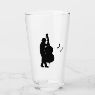 Bass Player Musician Glass
