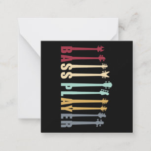 Bass player note card