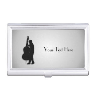 Bass Player Personalized Business Card Case