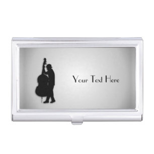 Bass Player Personalized Business Card Case