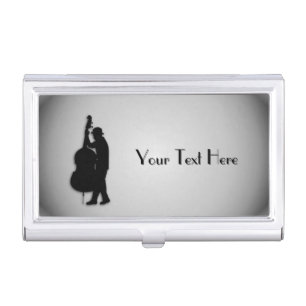 Bass Player Personalized Business Card Case