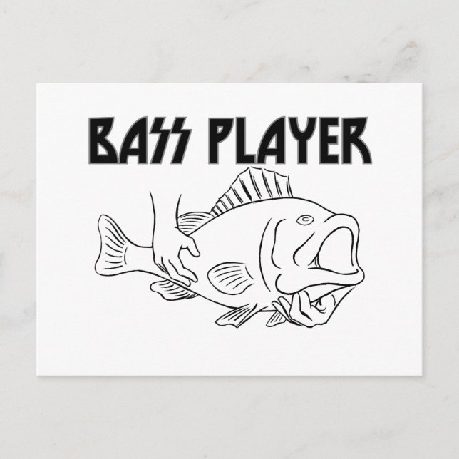 Bass Player Postcard (Front)