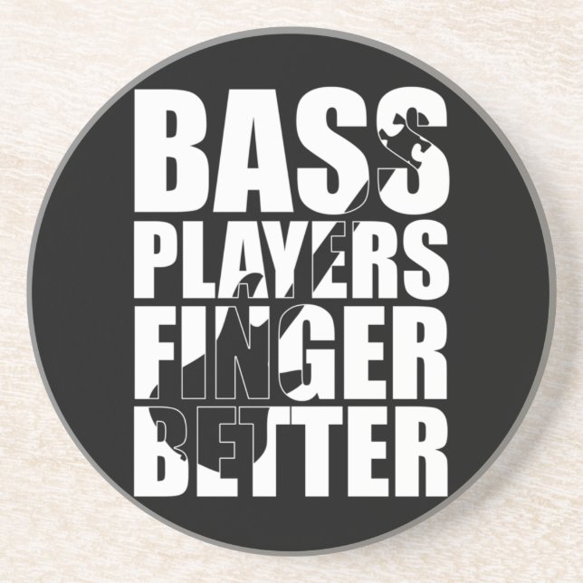 Bass players fingers better coaster (Front)