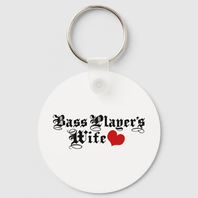 Bass Player's Wife Keychain (Front)