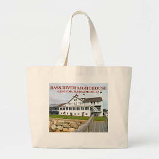 Bass River Lighthouse Massachusetts Jumbo Tote Bag