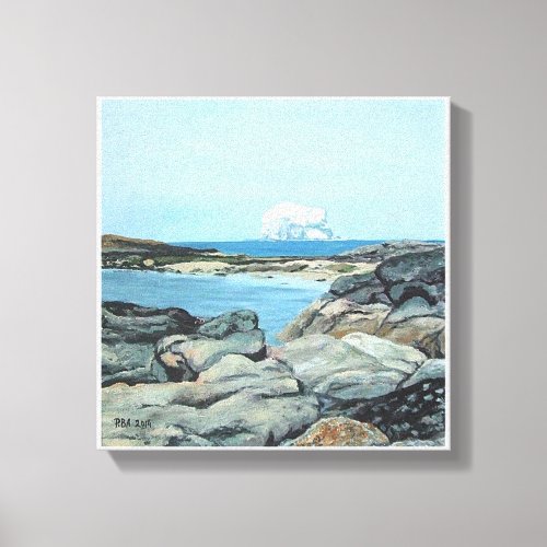 Bass Rock from North Berwick Scotland Canvas Print