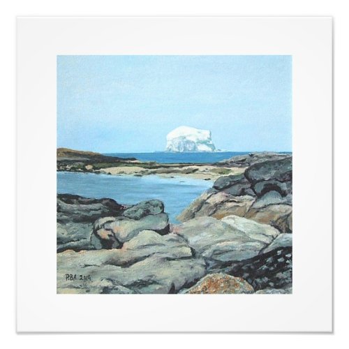 Bass Rock from North Berwick Scotland Photo Print