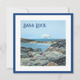 Bass Rock, North Berwick, bonnie Scotland fine art Holiday Card