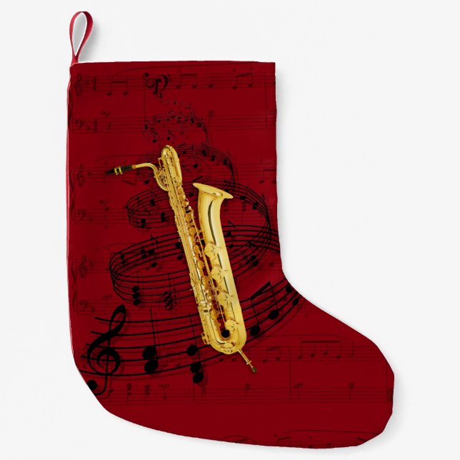 Bass Saxophone music stocking (Front)
