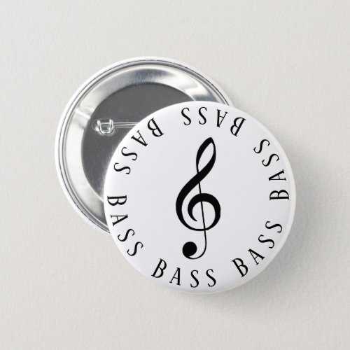 Bass Singer Treble Clef Button