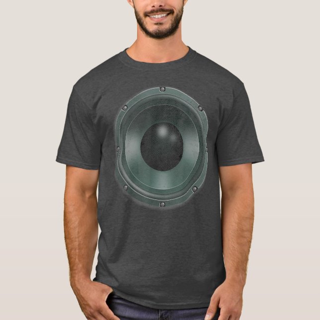 Bass Speaker Woofer   for musicians DJs and fans T-Shirt (Front)