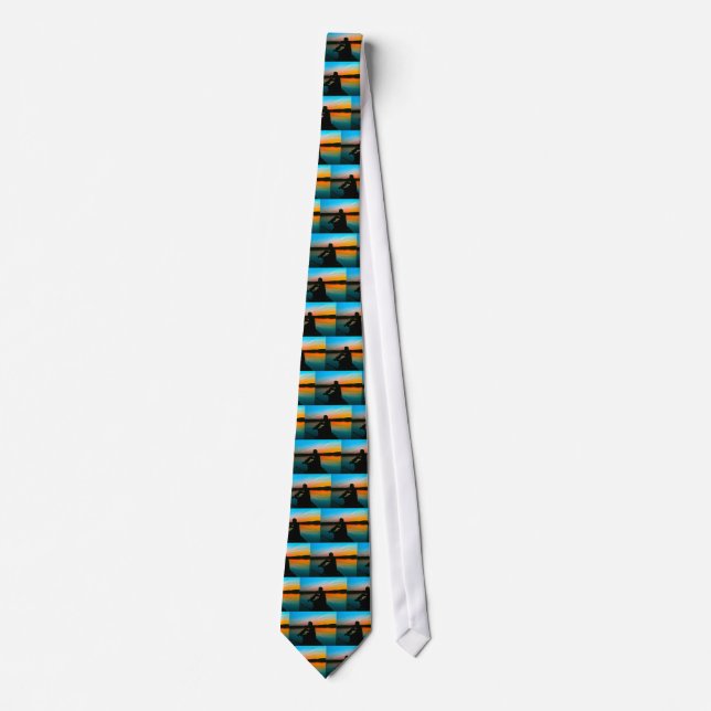 Bass Sunset Neck Tie (Front)