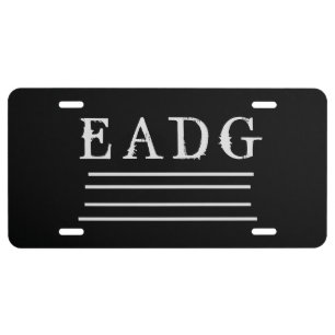 Bass Tuned License Plate