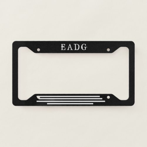 Bass Tuned License Plate Frame