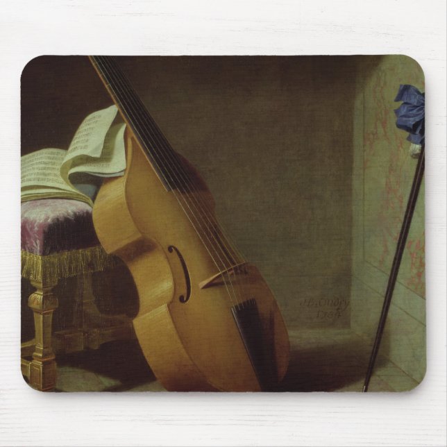 Bass Viol, Score Sheet and a Sword, 1693 Mouse Pad (Front)
