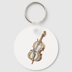 Bass Violin Keychain