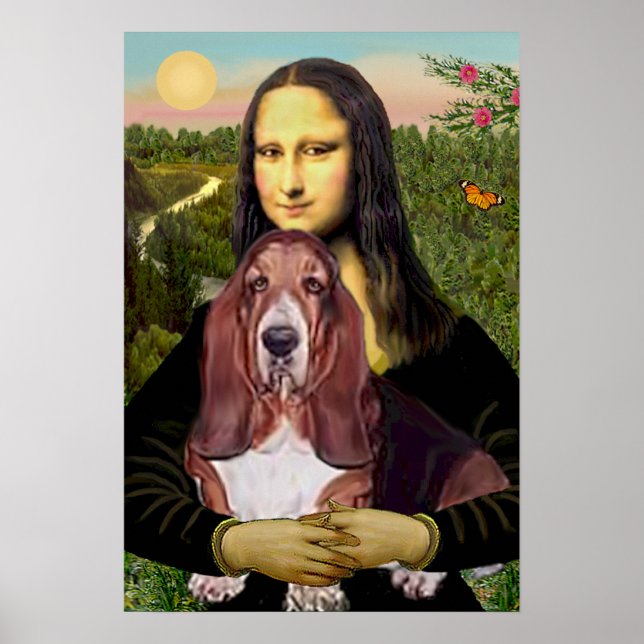 Basset 1 - Mona Lisa Poster (Front)