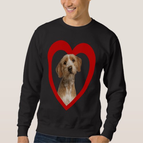 Basset Bretagne  Dog Heart  Basset Fauve De Bretag Sweatshirt