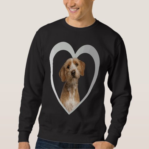 Basset Bretagne  Dog Heart  Basset Fauve De Bretag Sweatshirt