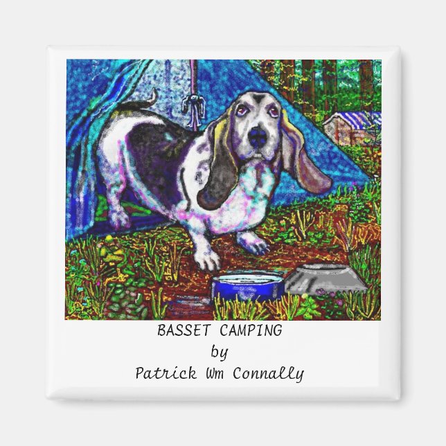 BASSET CAMPING MAGNET (Front)
