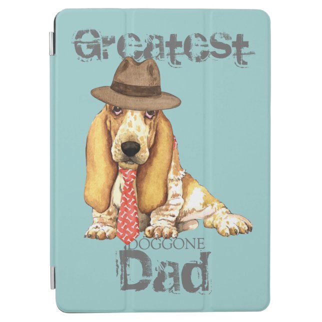 Basset Dad iPad Air Cover (Front)