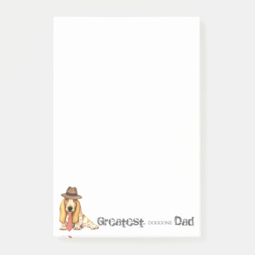 Basset Dad Post_it Notes