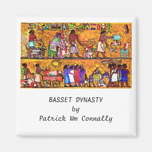 BASSET DYNASTY by Patrick Wm Connally Magnet (Front)