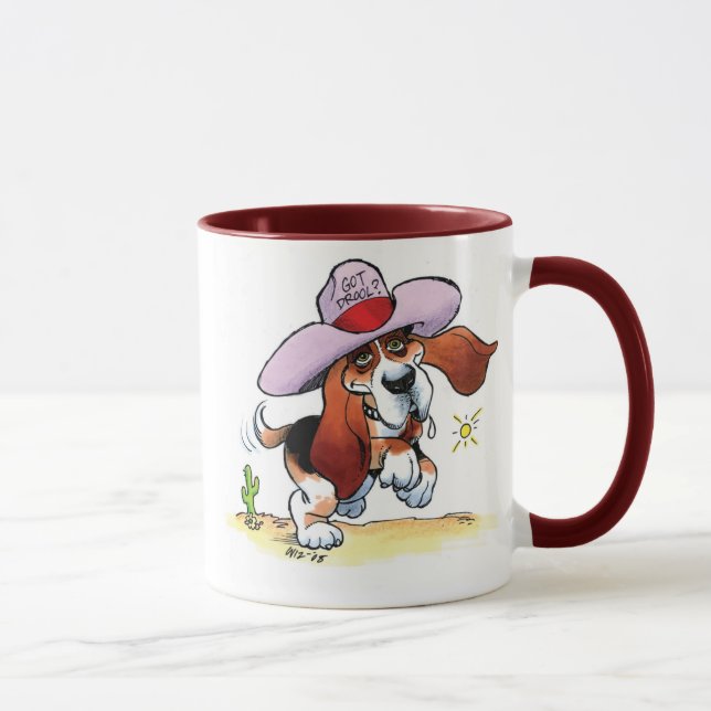 Basset Got Drool? Ringer Mug (Right)