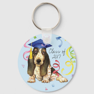 Basset Graduate Keychain