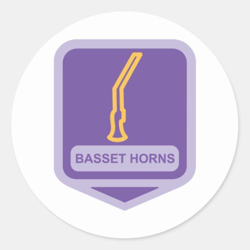 Basset Horns Icon Stickers