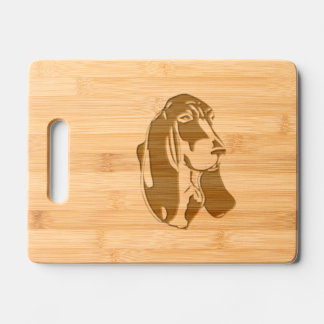 BASSET HOUND [22] ENGRAVED CUTTING BOARD