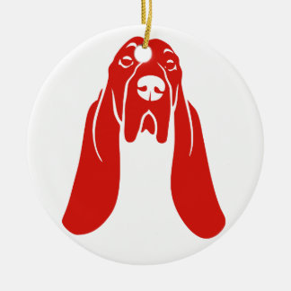 BASSET HOUND [8] CERAMIC ORNAMENT