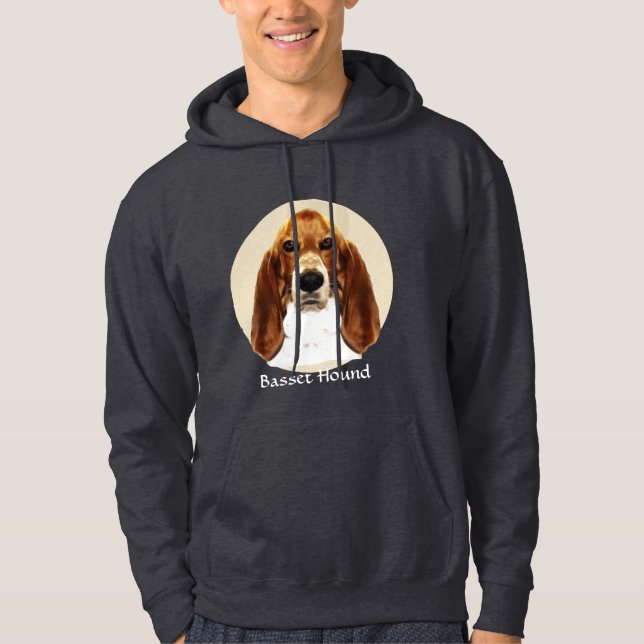 Basset Hound Art Hoodie (Front)