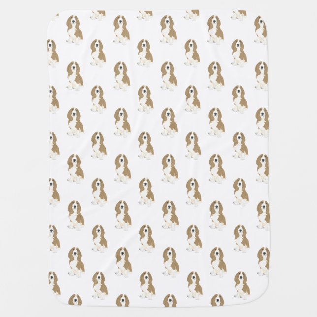 Basset Hound Baby Blanket (Front)