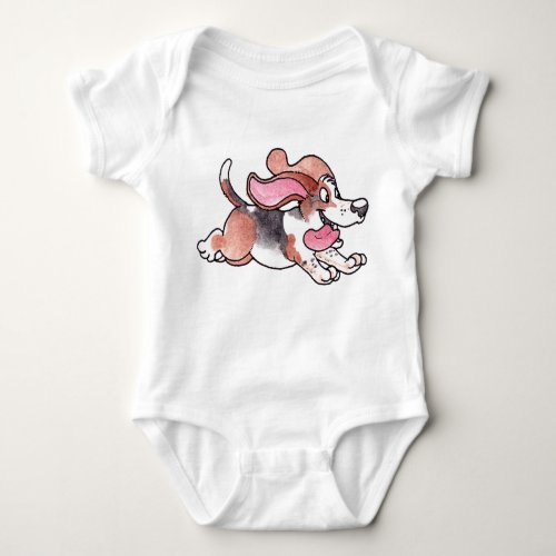 Basset Hound Baby Bodysuit