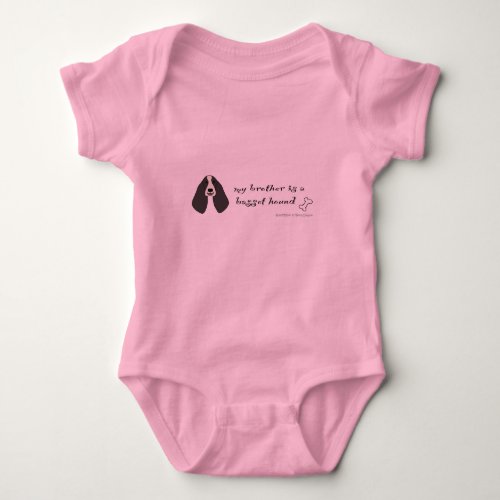 basset hound baby bodysuit