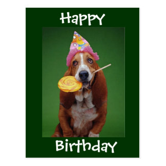 Birthday-basset Cards | Zazzle