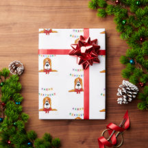 Basset Hound Birthday Wrapping Paper