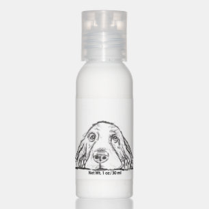 basset hound black white simple puppy dog eyes hand lotion