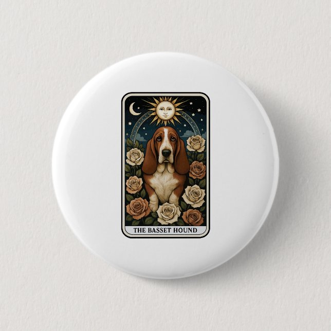 Basset Hound Button (Front)