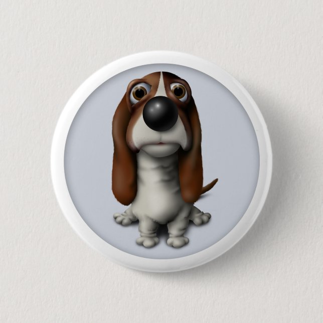 Basset Hound Button BH1 (Front)