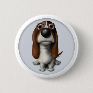 Basset Hound Button BH1